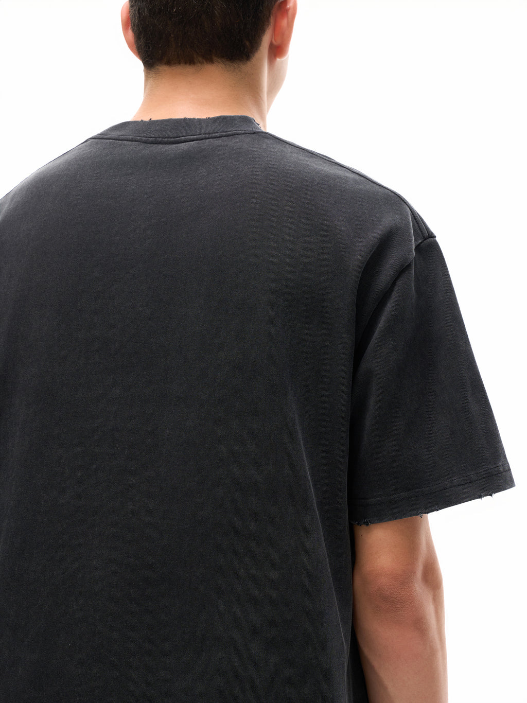 Vintage Frayed Heavyweight Tee — Dense 430 GSM Cotton