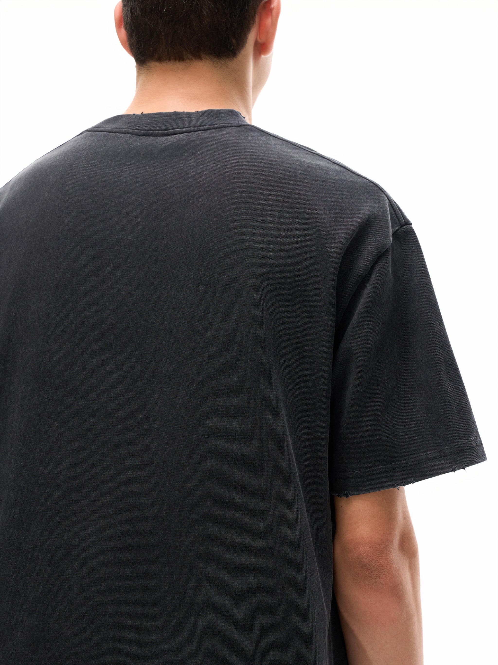 Vintage Frayed Heavyweight Tee — Dense 430 GSM Cotton