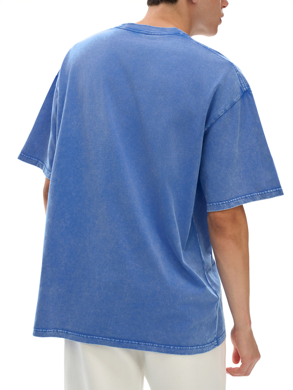 Snow-Washed Oversized Tee — Relaxed 250 GSM Cotton