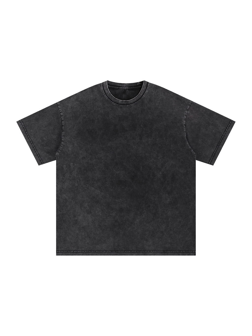 Snow-Washed Oversized Tee — Relaxed 250 GSM Cotton