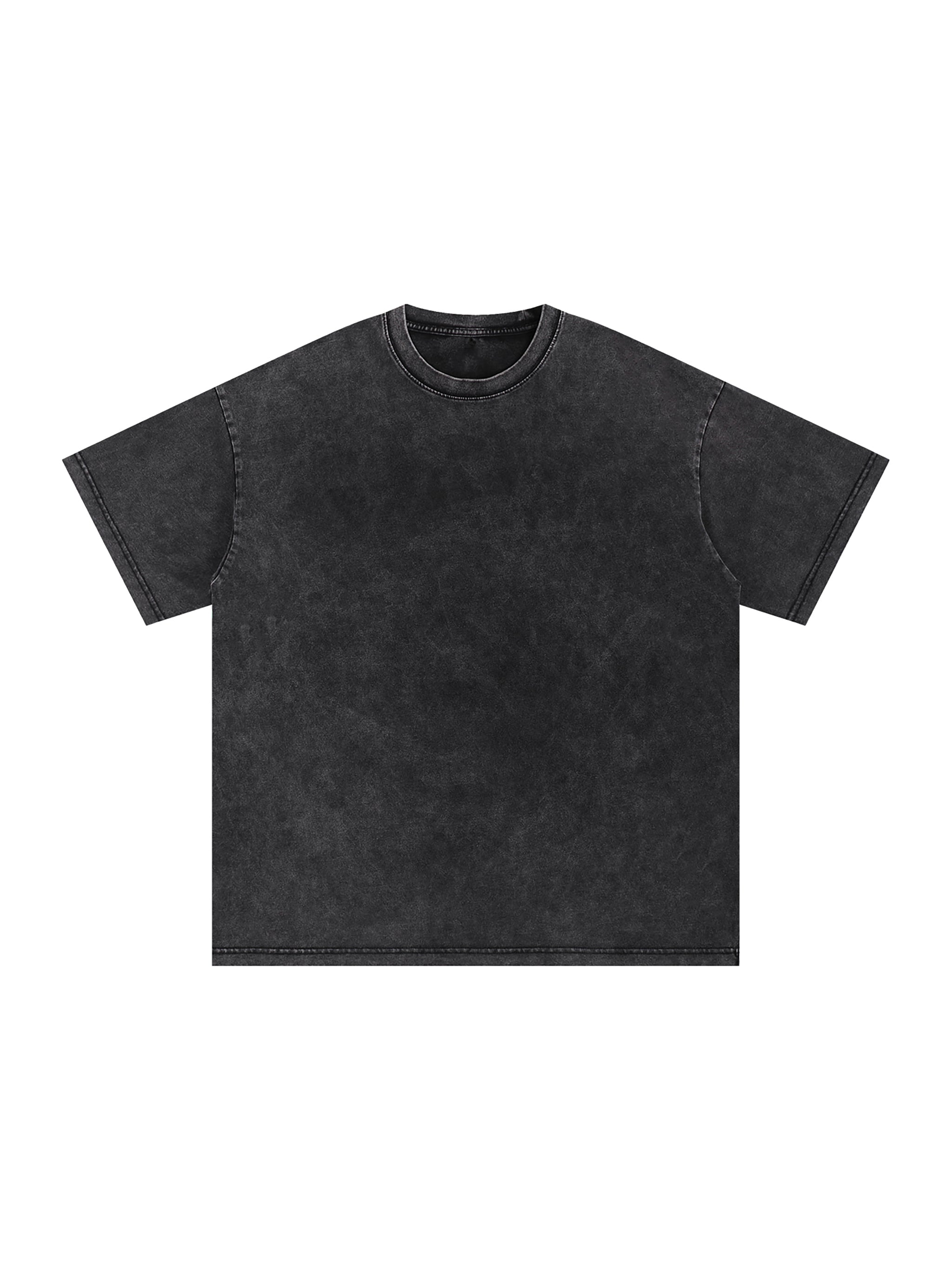 Snow-Washed Oversized Tee — Relaxed 250 GSM Cotton