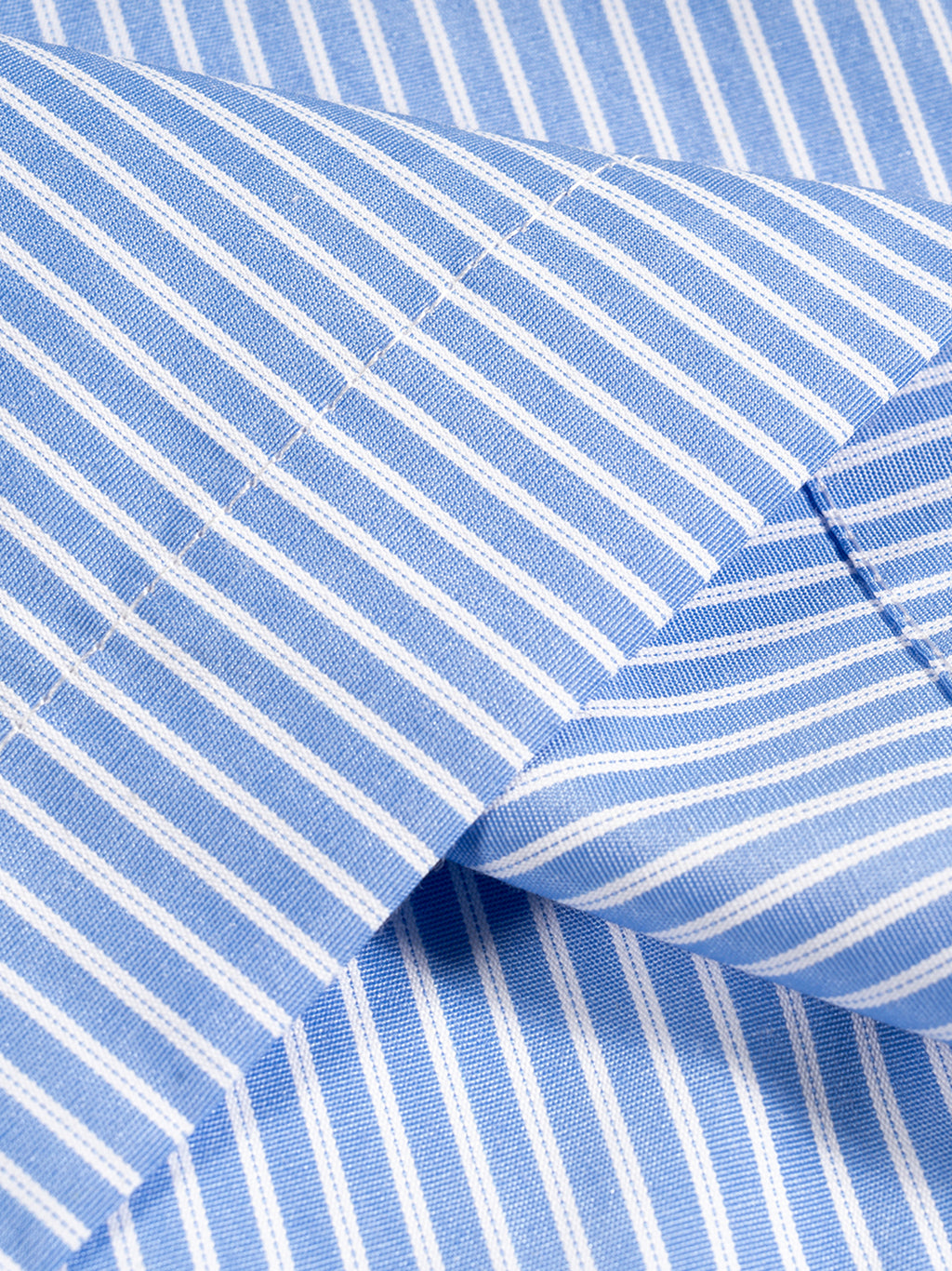 Vertical-Stripe Boxy Shirt — 100 GSM