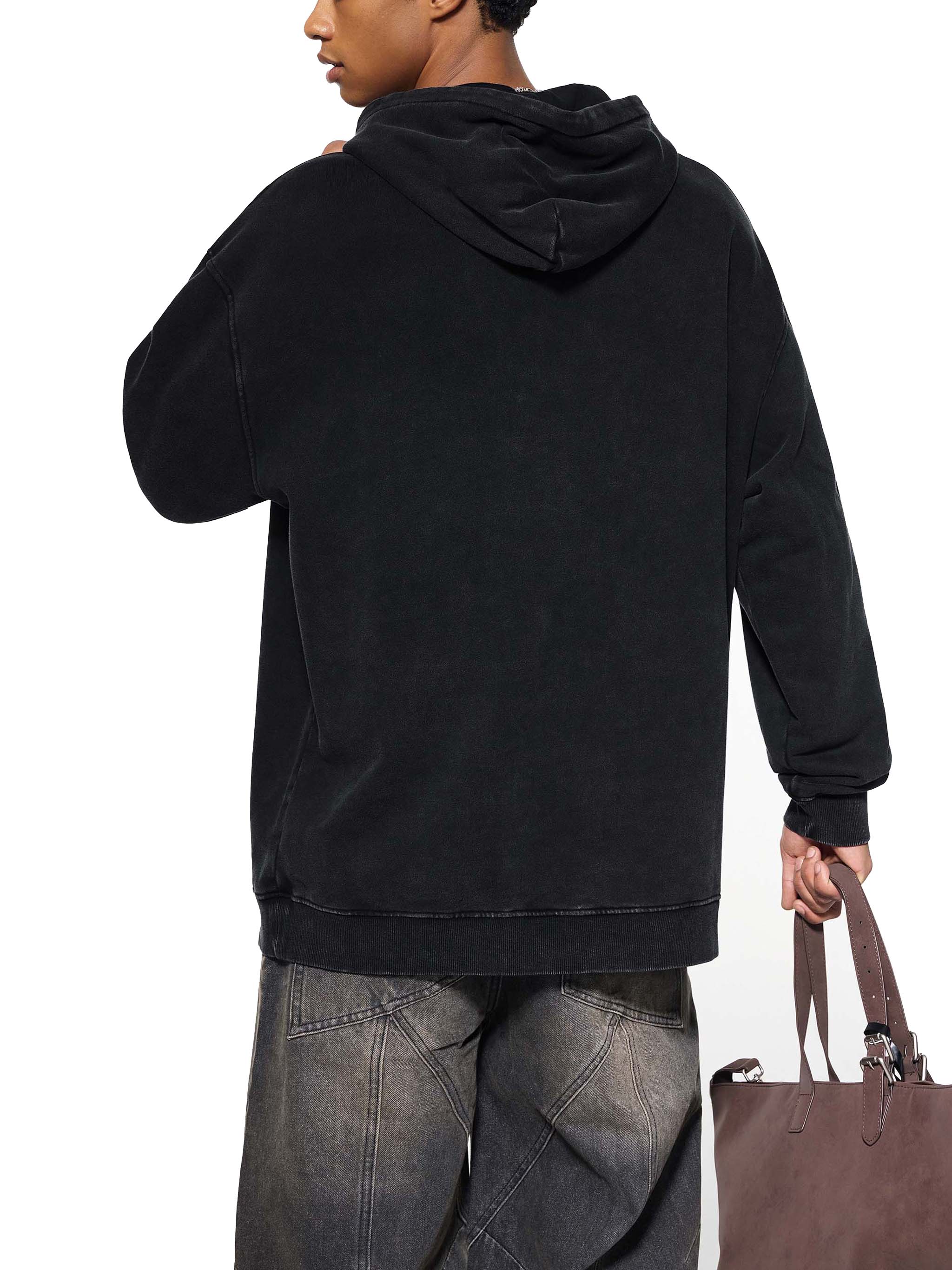 Snow-Washed Heavyweight Hoodie — 420 GSM Cotton