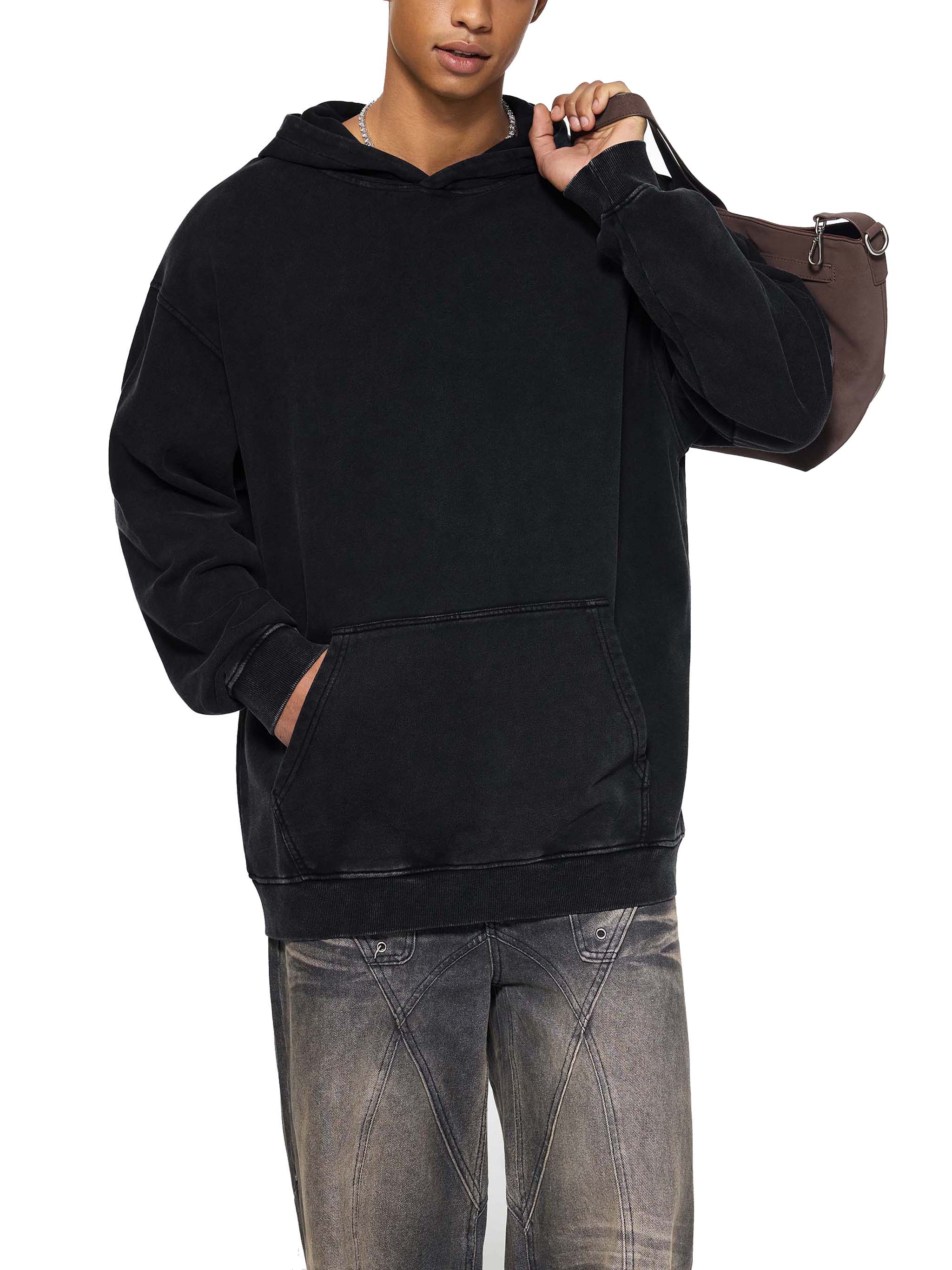 Snow-Washed Heavyweight Hoodie — 420 GSM Cotton
