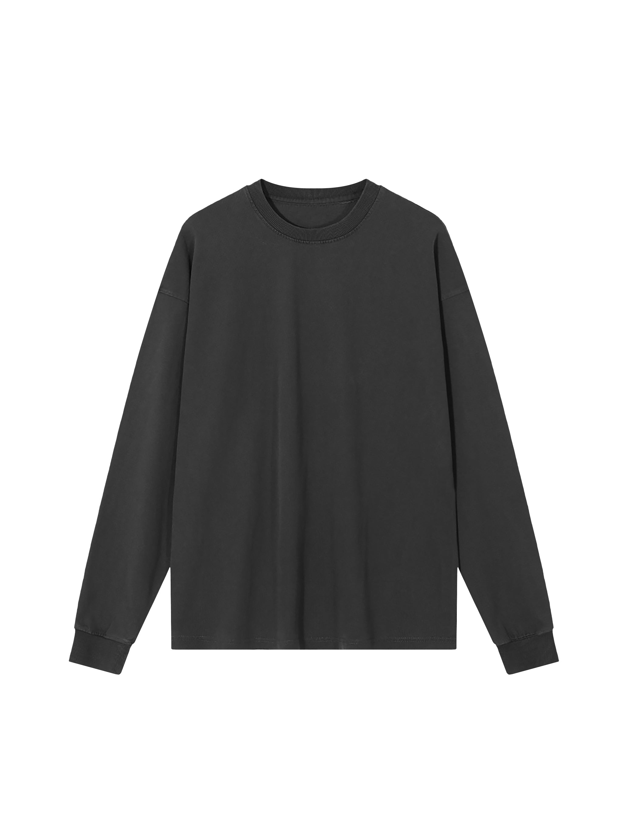 Vintage-Wash Long Sleeve — 280 GSM Washed Cotton