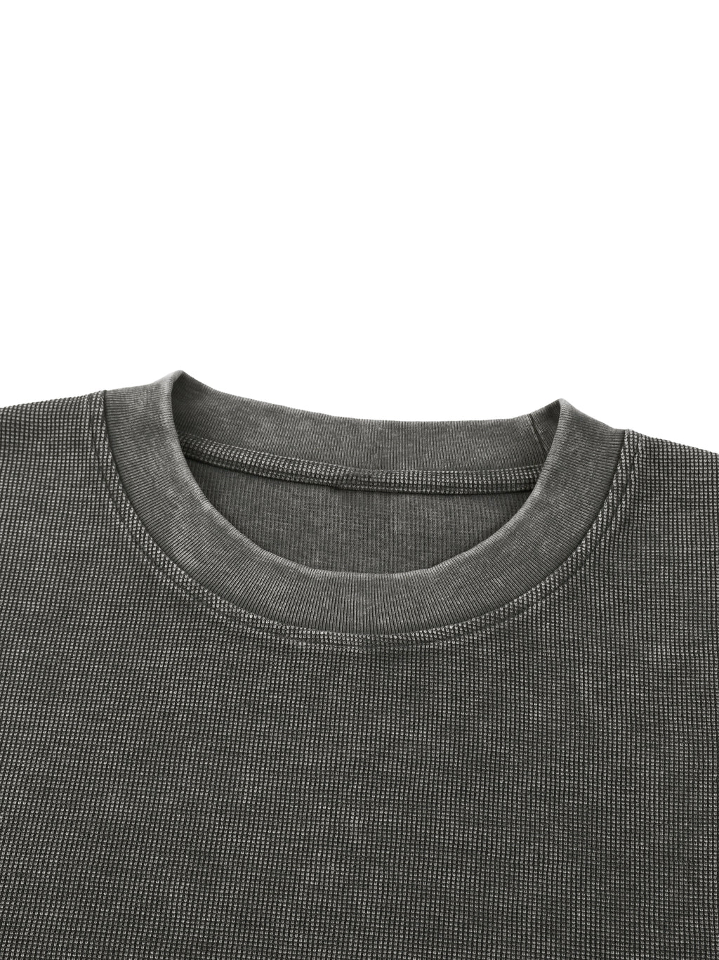 Mineral-Wash Waffle Tee — 340 GSM