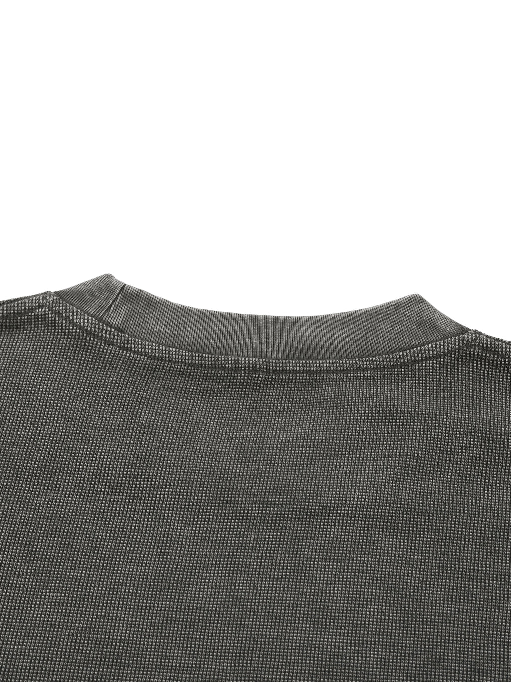 Mineral-Wash Waffle Tee — 340 GSM