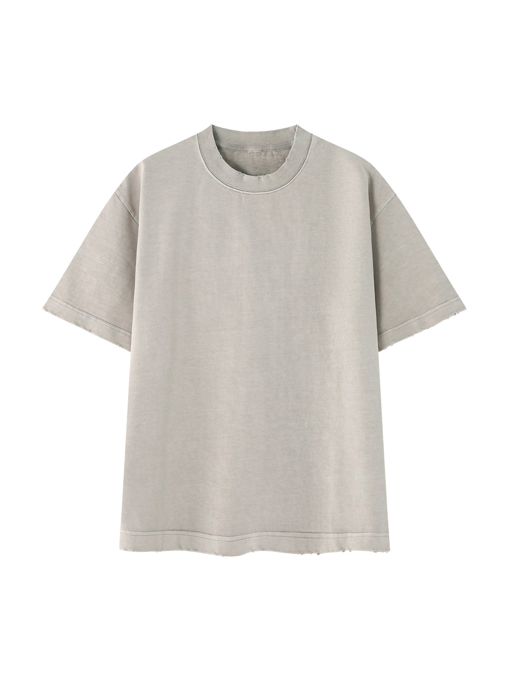Vintage Frayed Heavyweight Tee — Dense 430 GSM Cotton