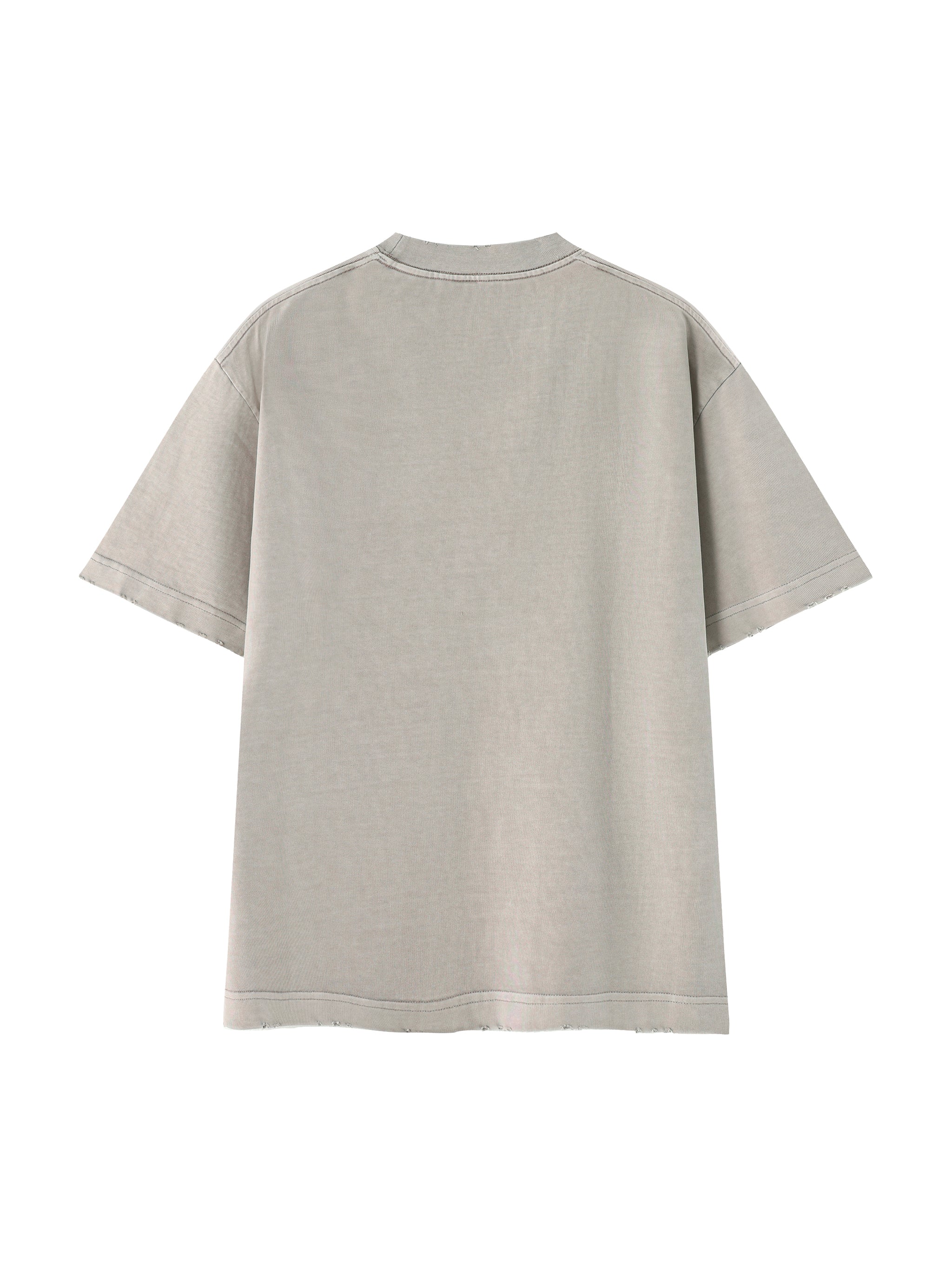 Vintage Frayed Heavyweight Tee — Dense 430 GSM Cotton