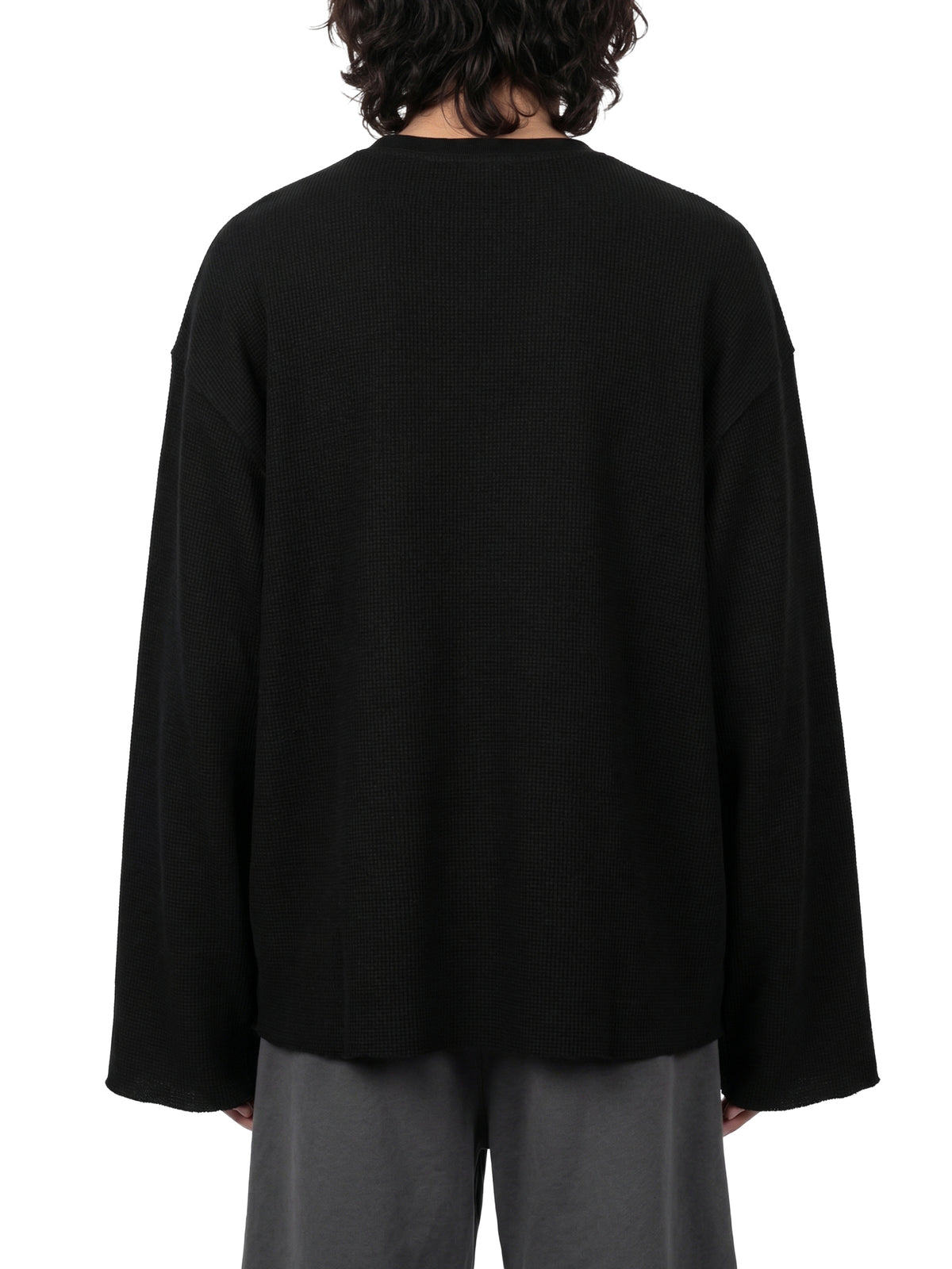 Unisex Waffle Raw Edge T-Shirt