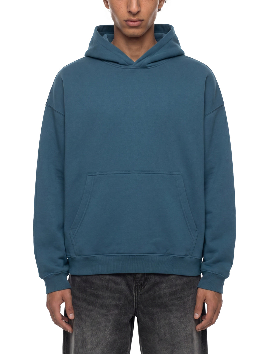 Essential Boxy Fleece Hoodie — 345 GSM