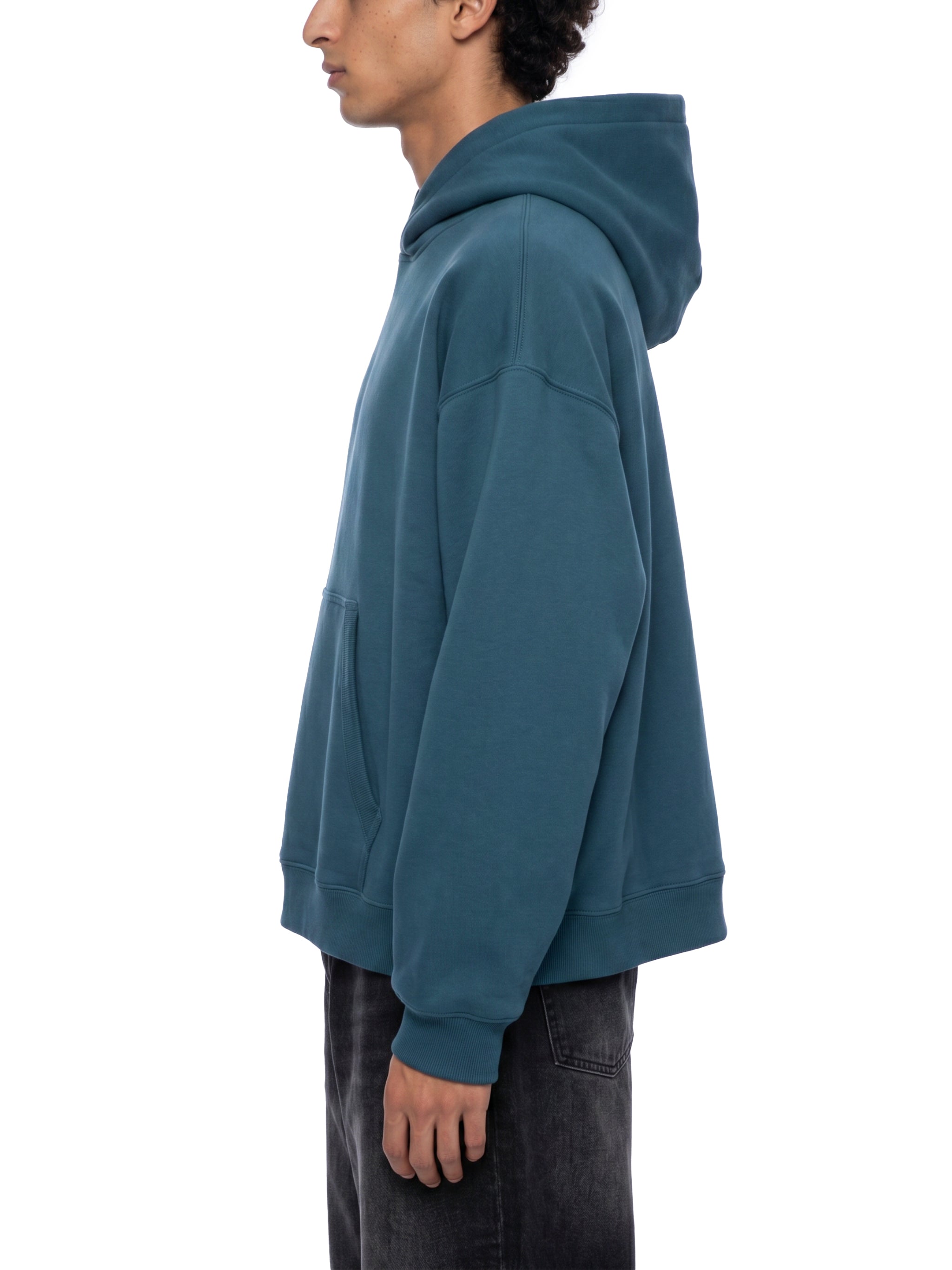 Essential Boxy Fleece Hoodie — 345 GSM