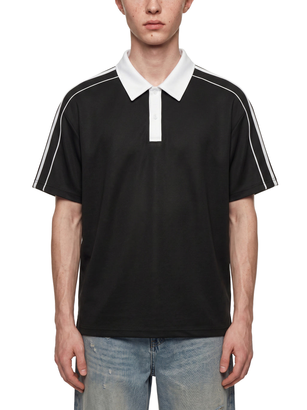 Contrast-Collar Polo — 240 GSM