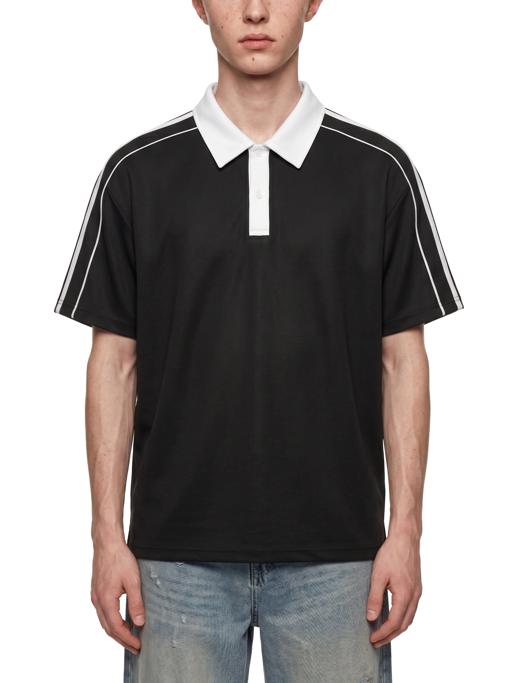 Contrast-Collar Polo — 240 GSM