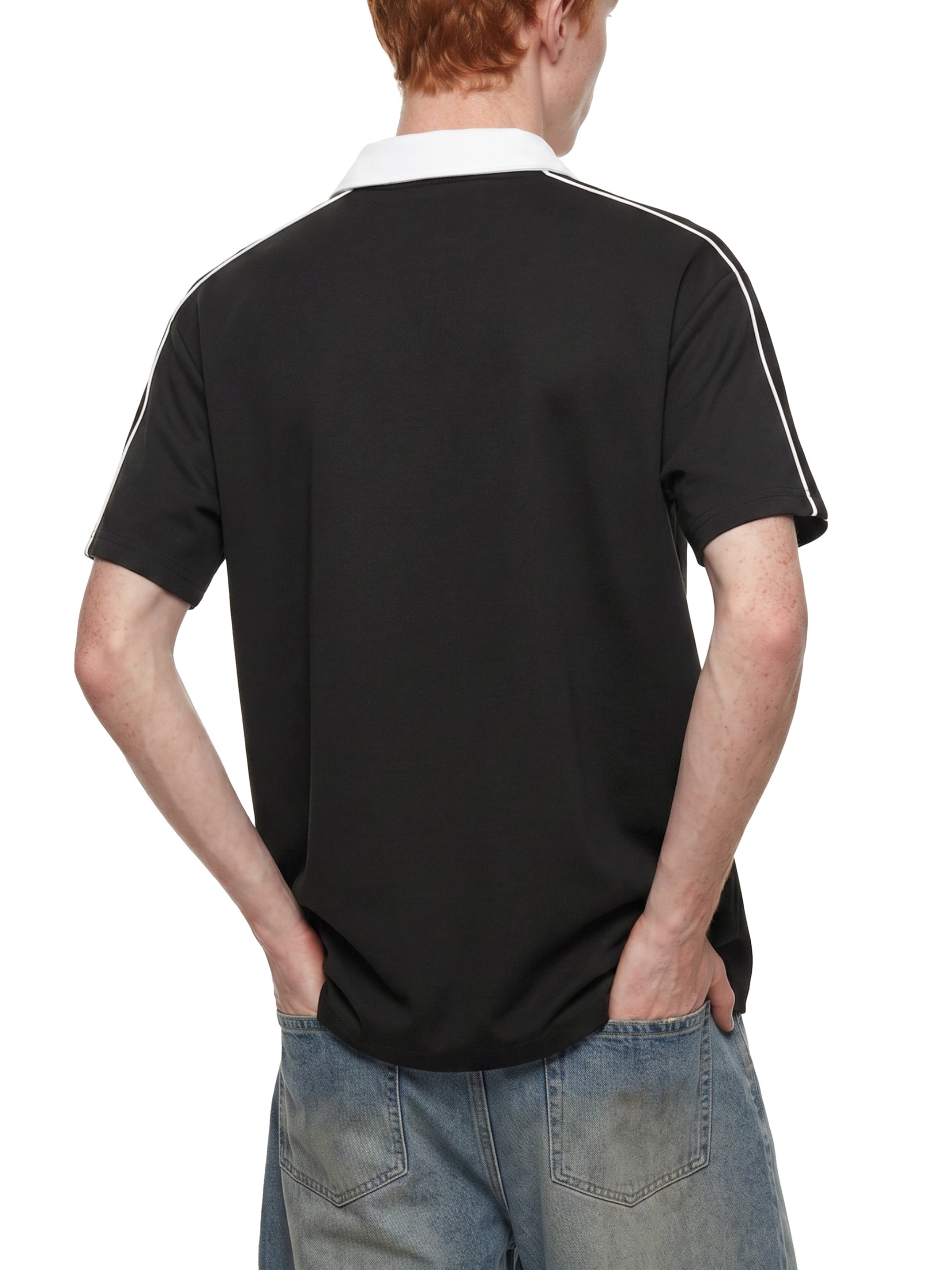 Contrast-Collar Polo — 240 GSM