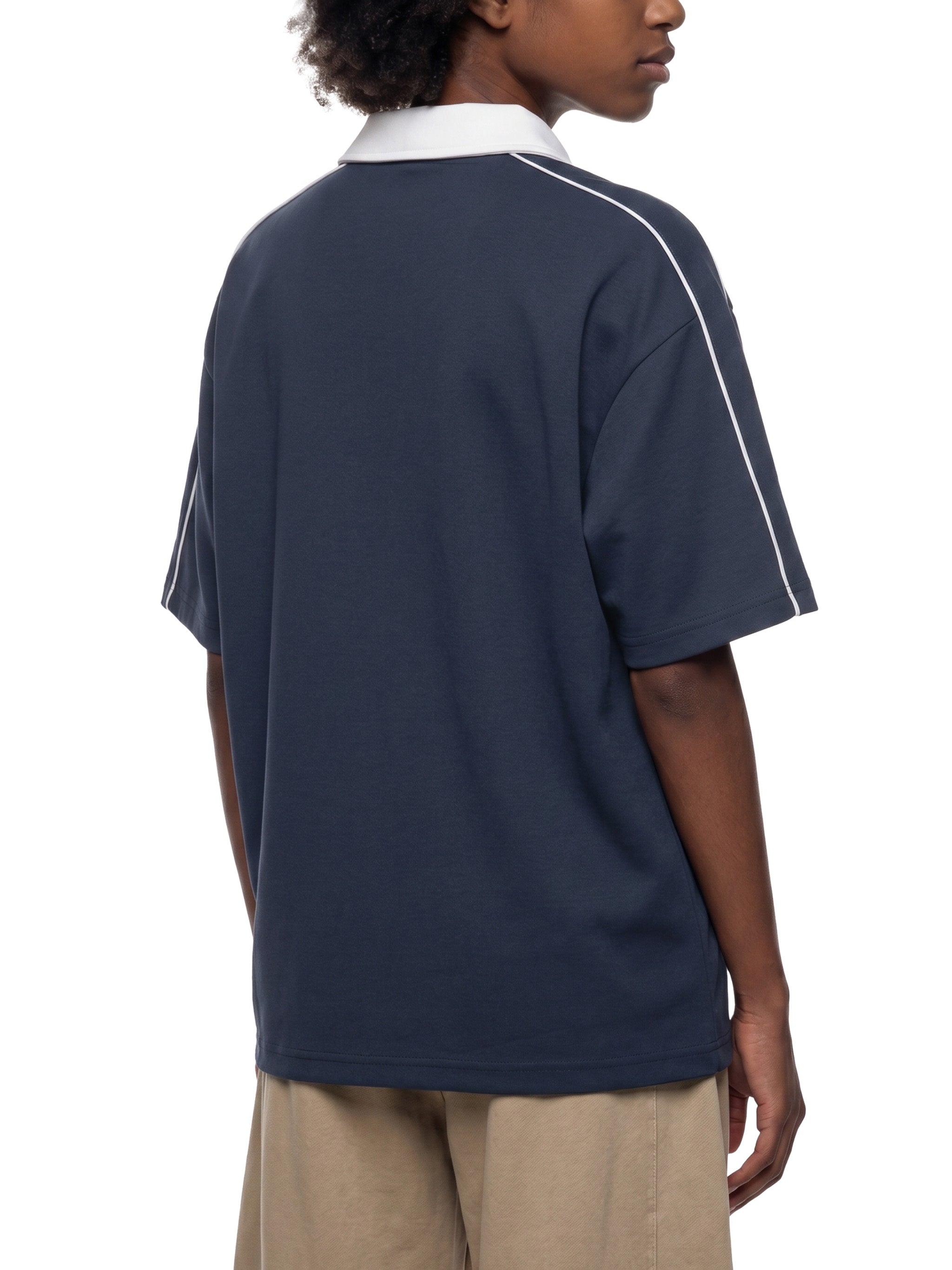 Contrast-Collar Polo — 240 GSM