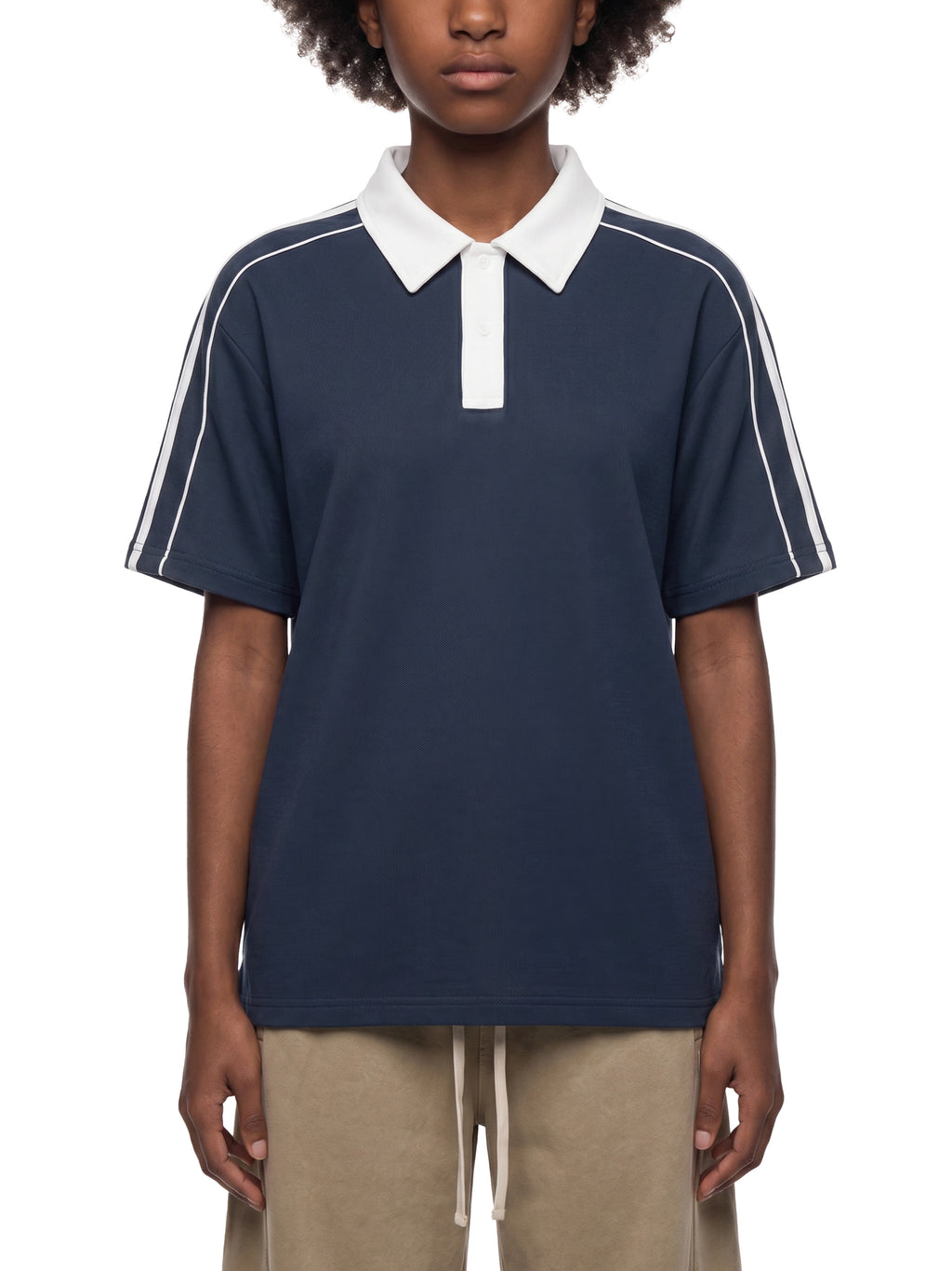 Contrast-Collar Polo — 240 GSM