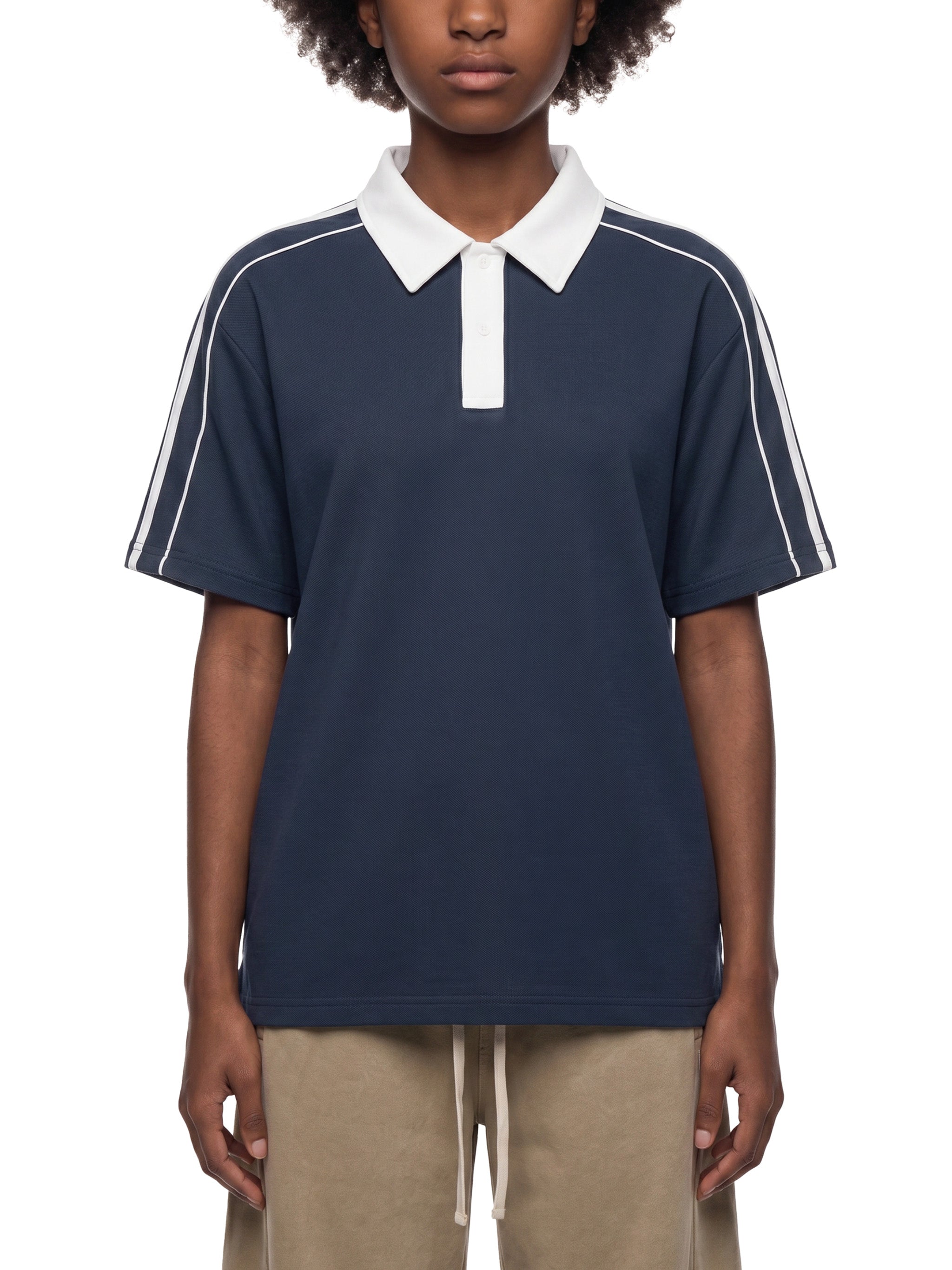 Contrast-Collar Polo — 240 GSM