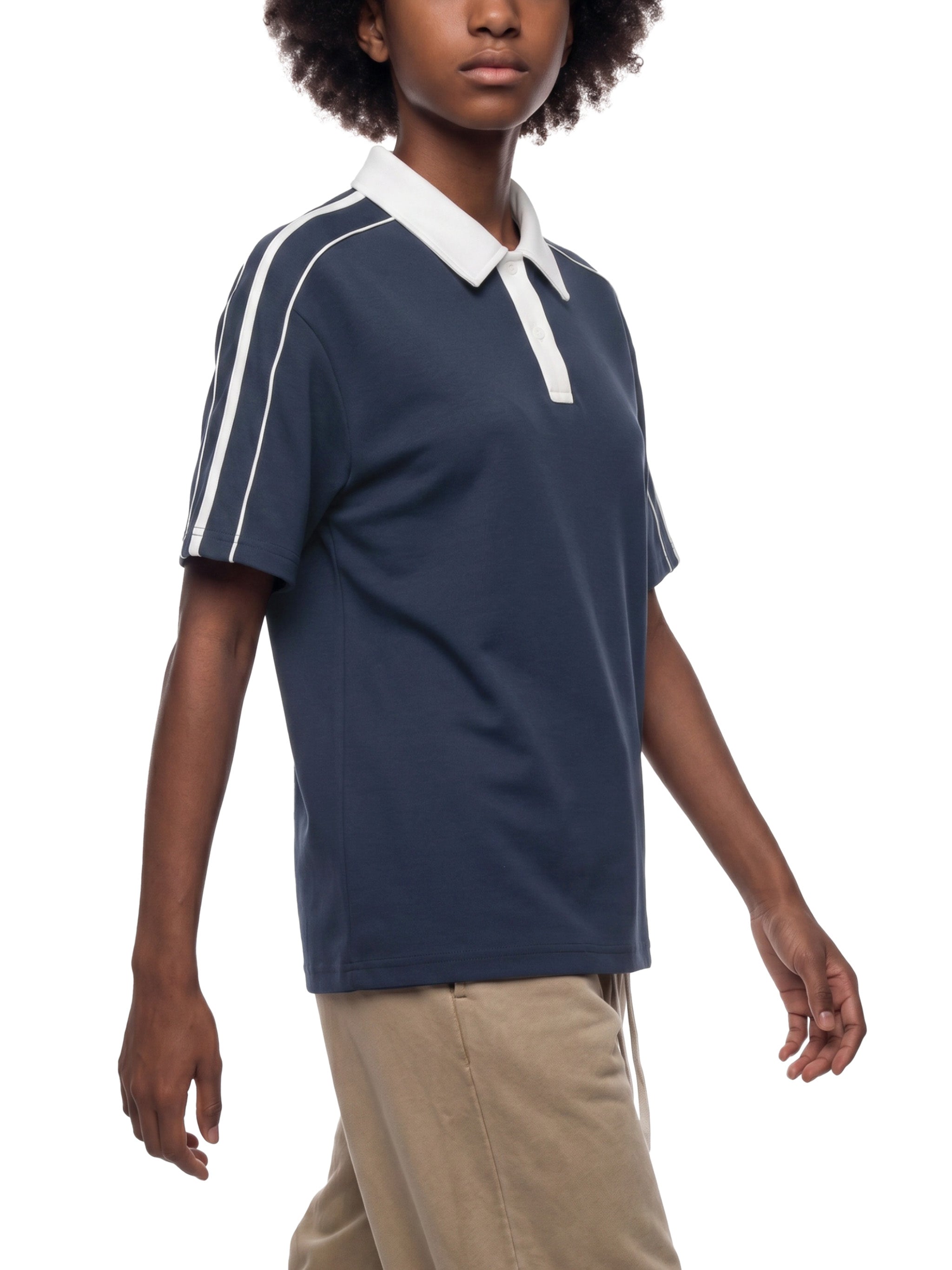 Contrast-Collar Polo — 240 GSM