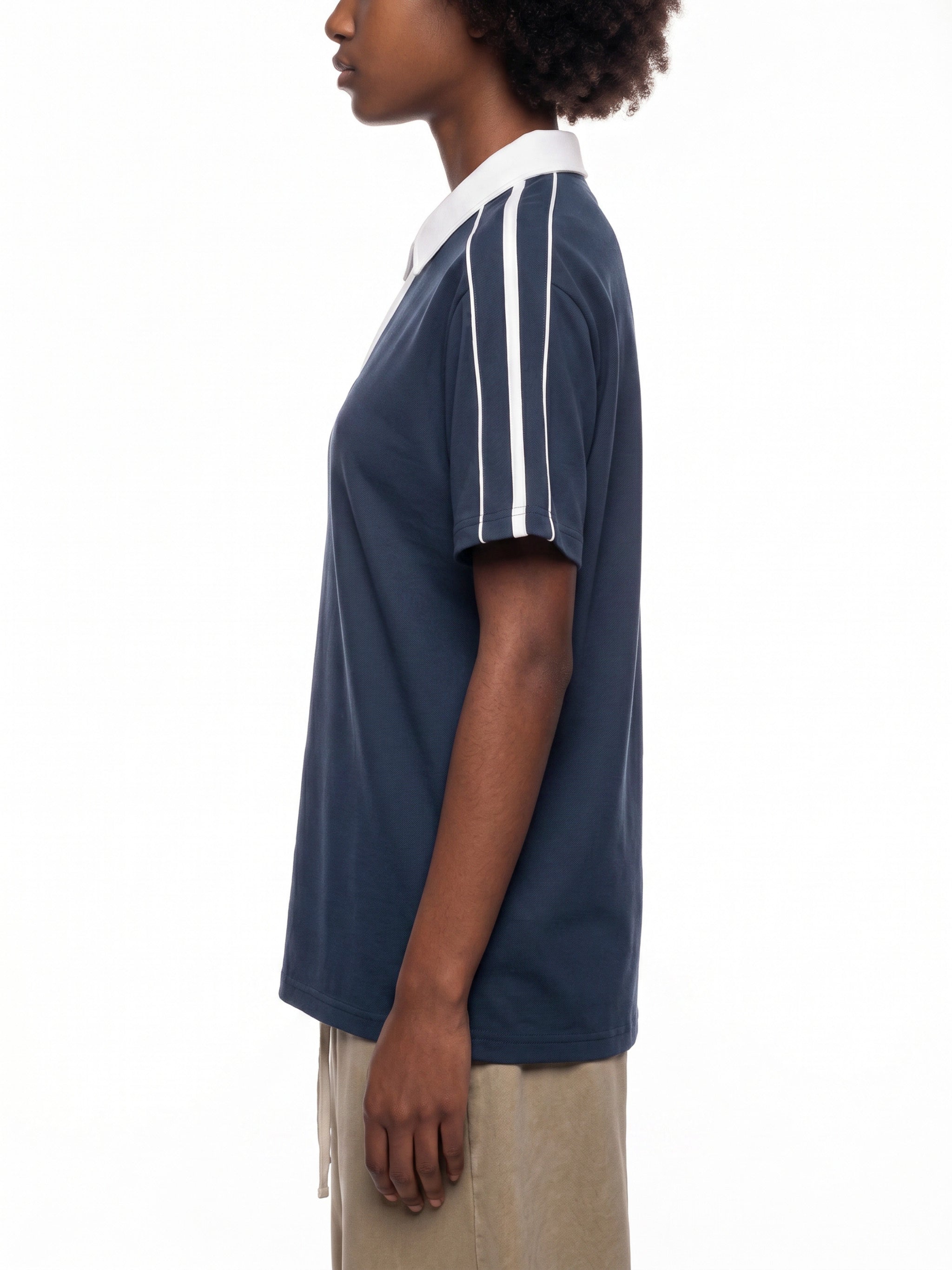 Contrast-Collar Polo — 240 GSM
