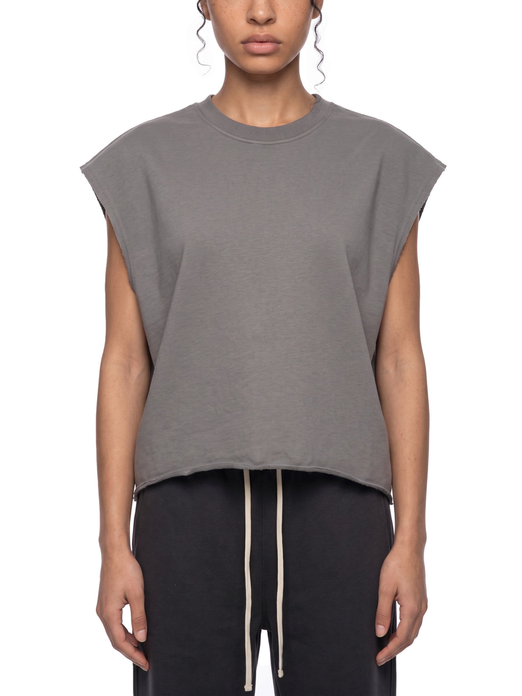 French Terry Boxy Tank — 340 GSM
