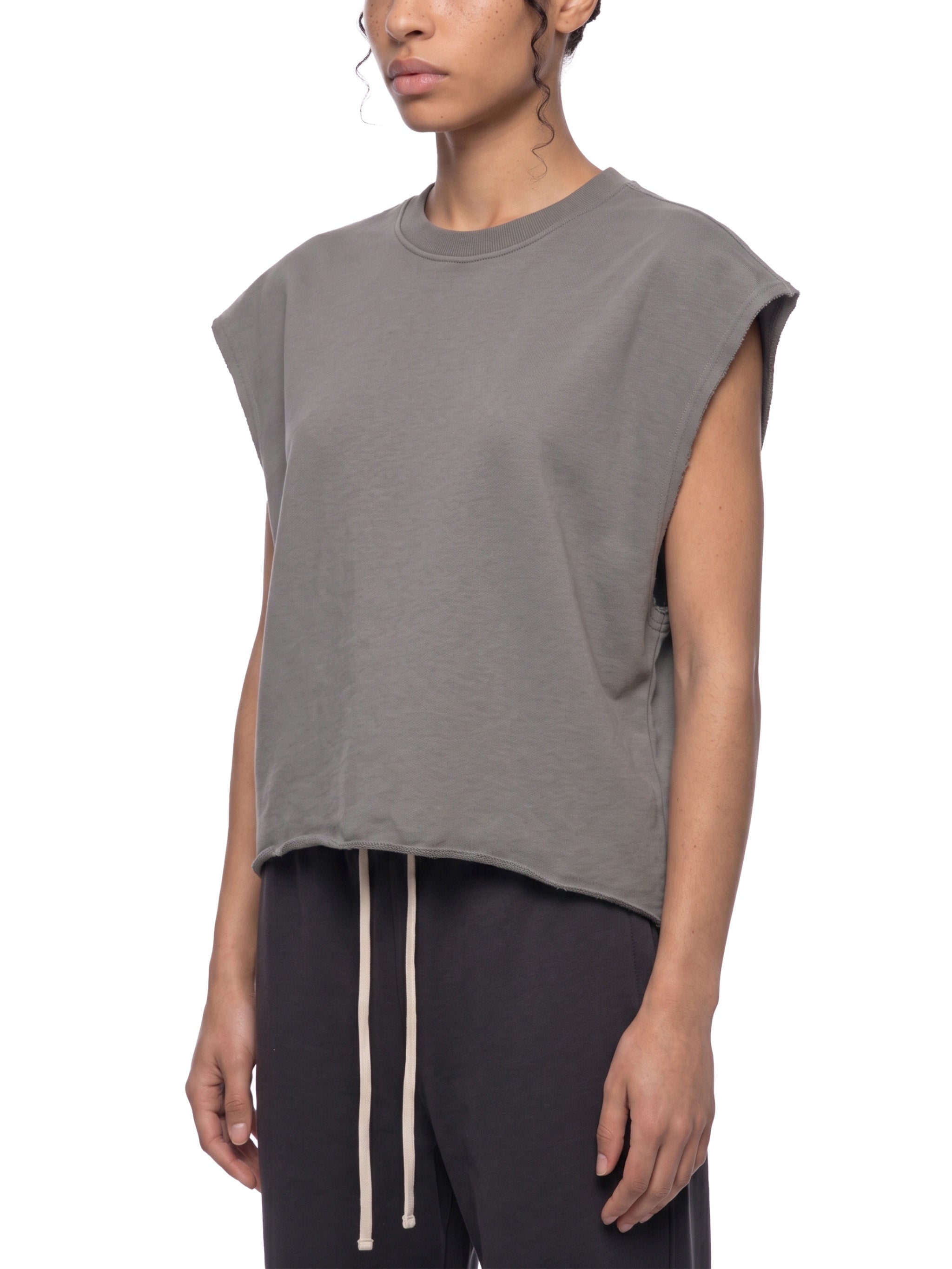 French Terry Boxy Tank — 340 GSM