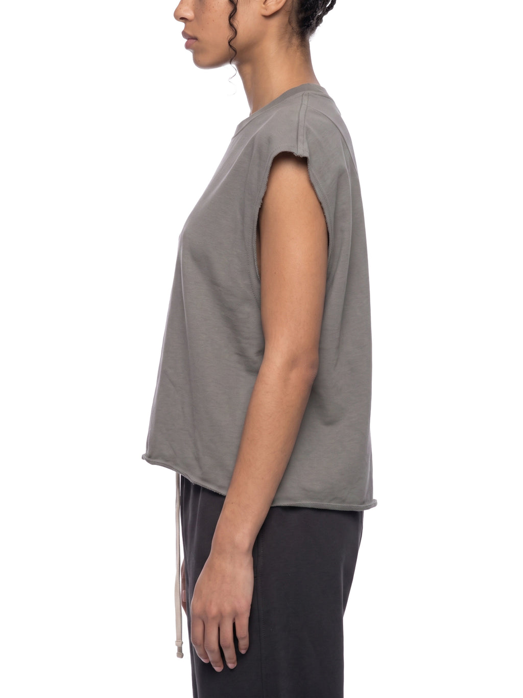 French Terry Boxy Tank — 340 GSM