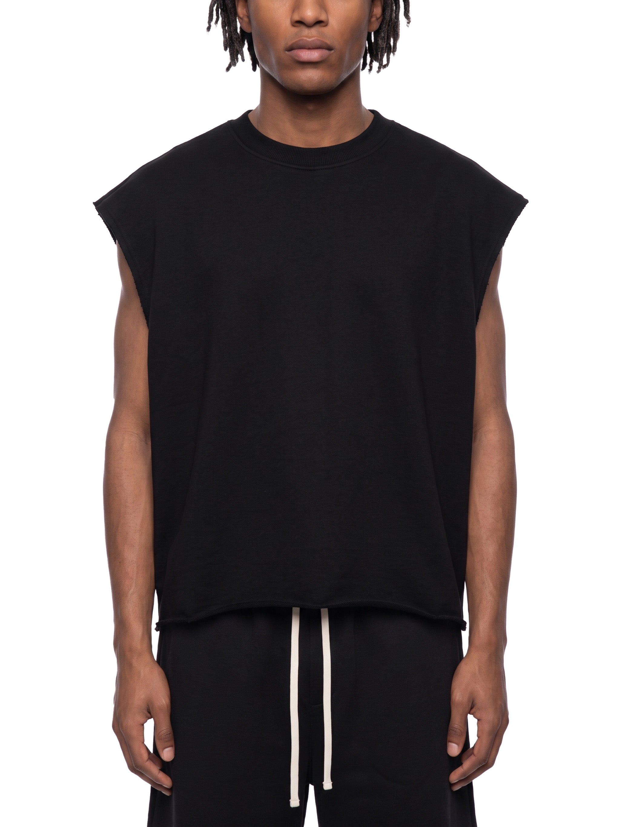 French Terry Boxy Tank — 340 GSM
