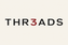 THR3ADS premium wordmark with oxblood 3